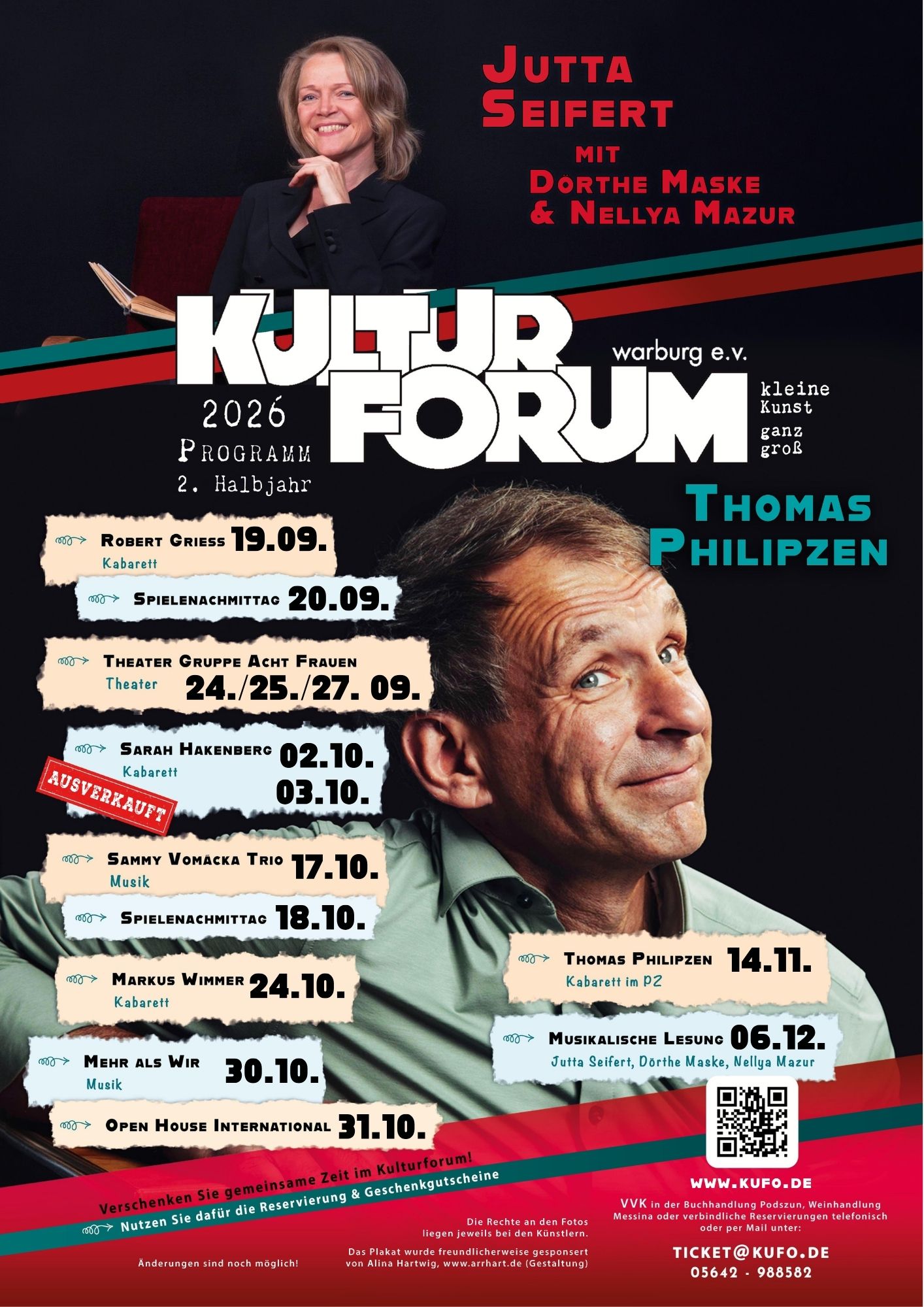 Programm für das Zweite Halbjahr 2026